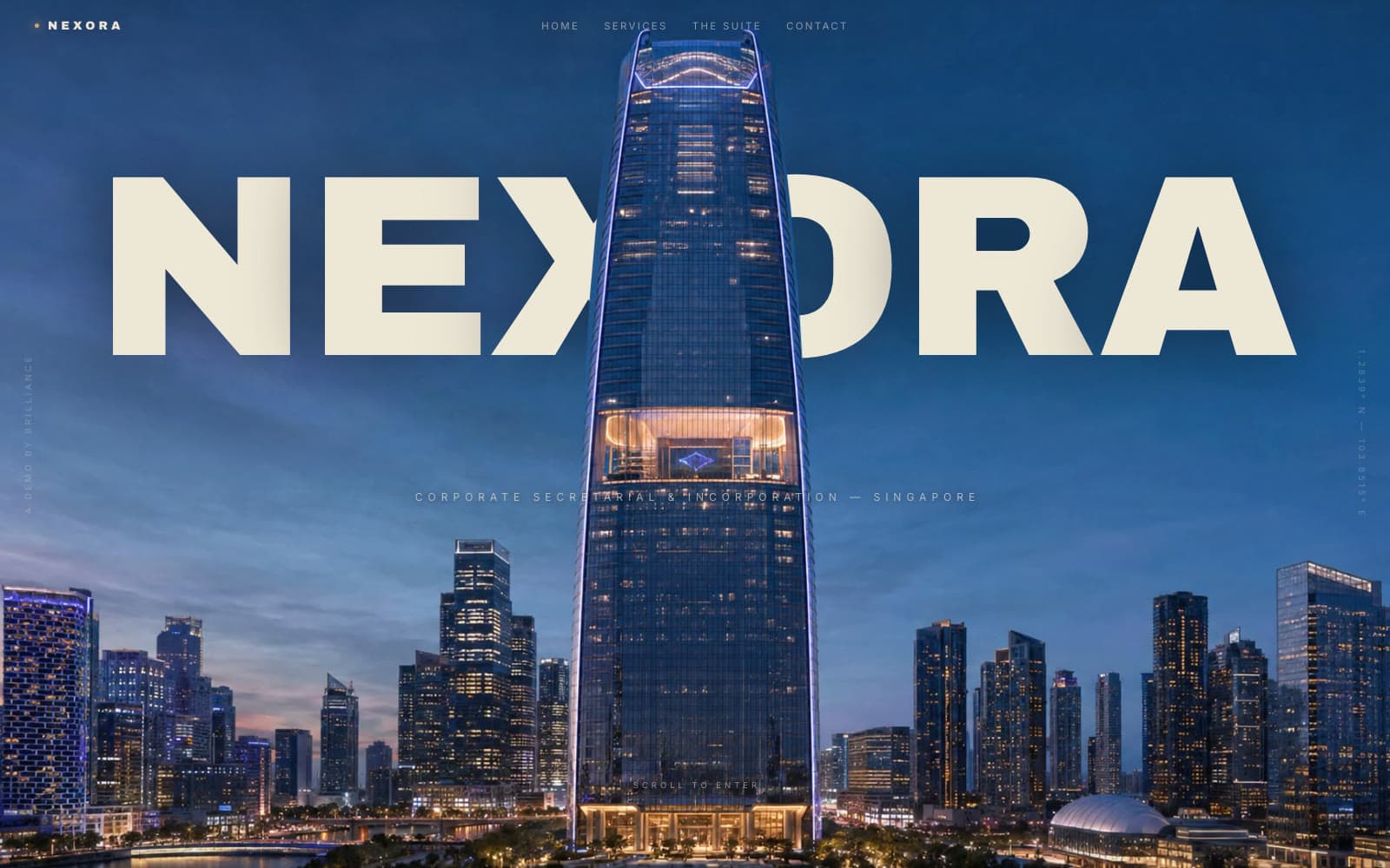 NEXORA, Consultation Services, homepage