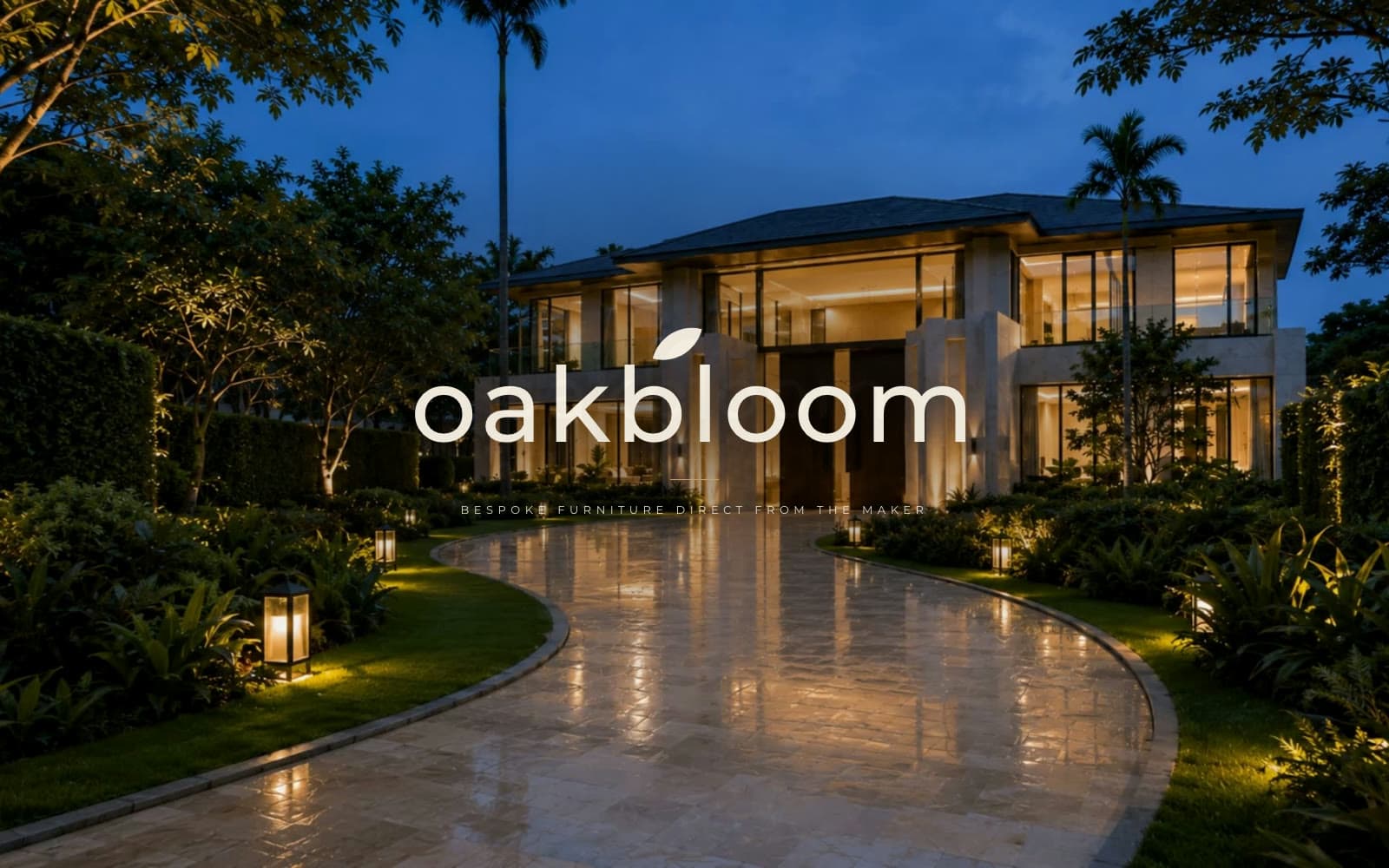 OAKBLOOM, Bespoke Furniture, homepage