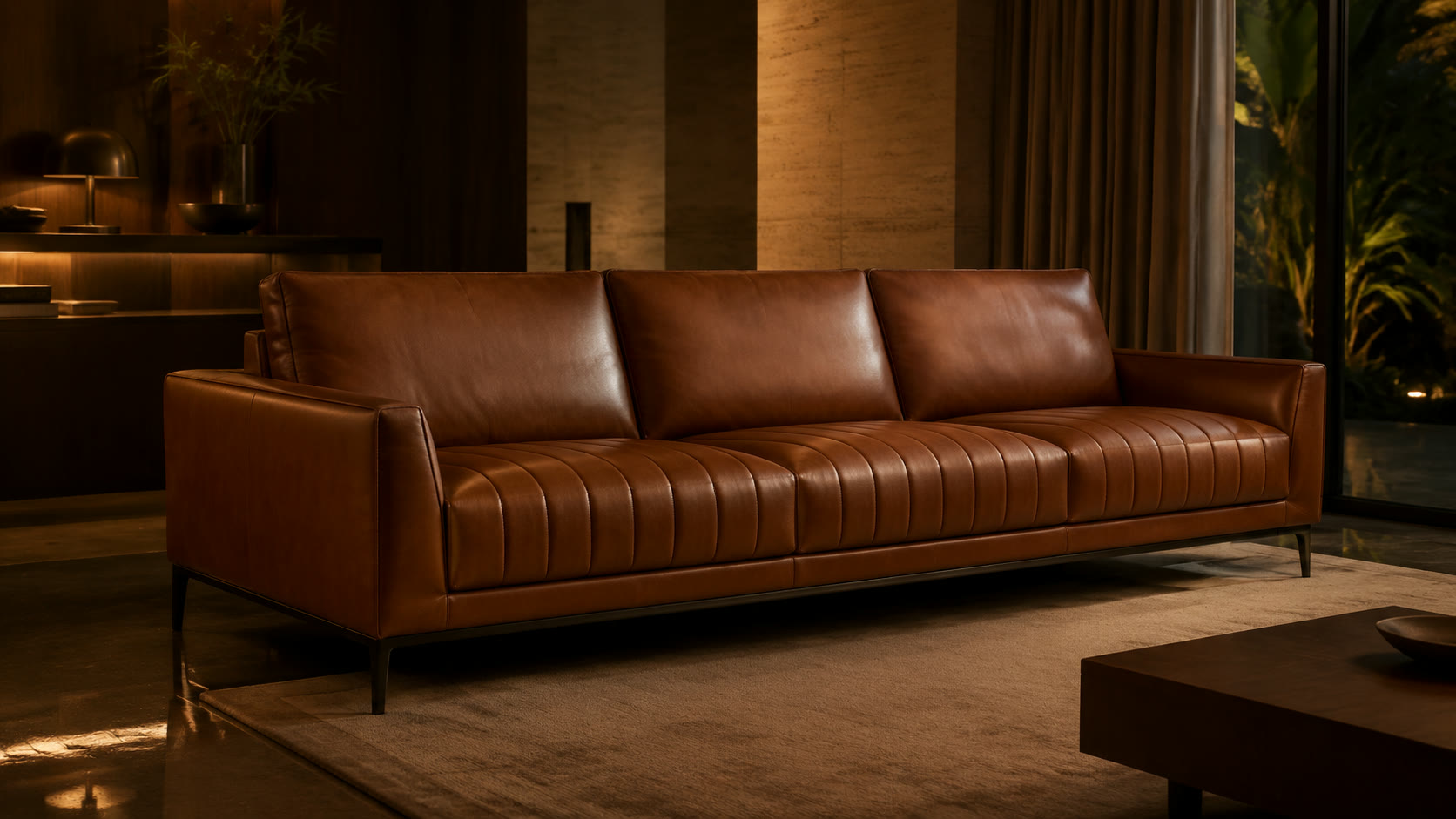 Leather sofa