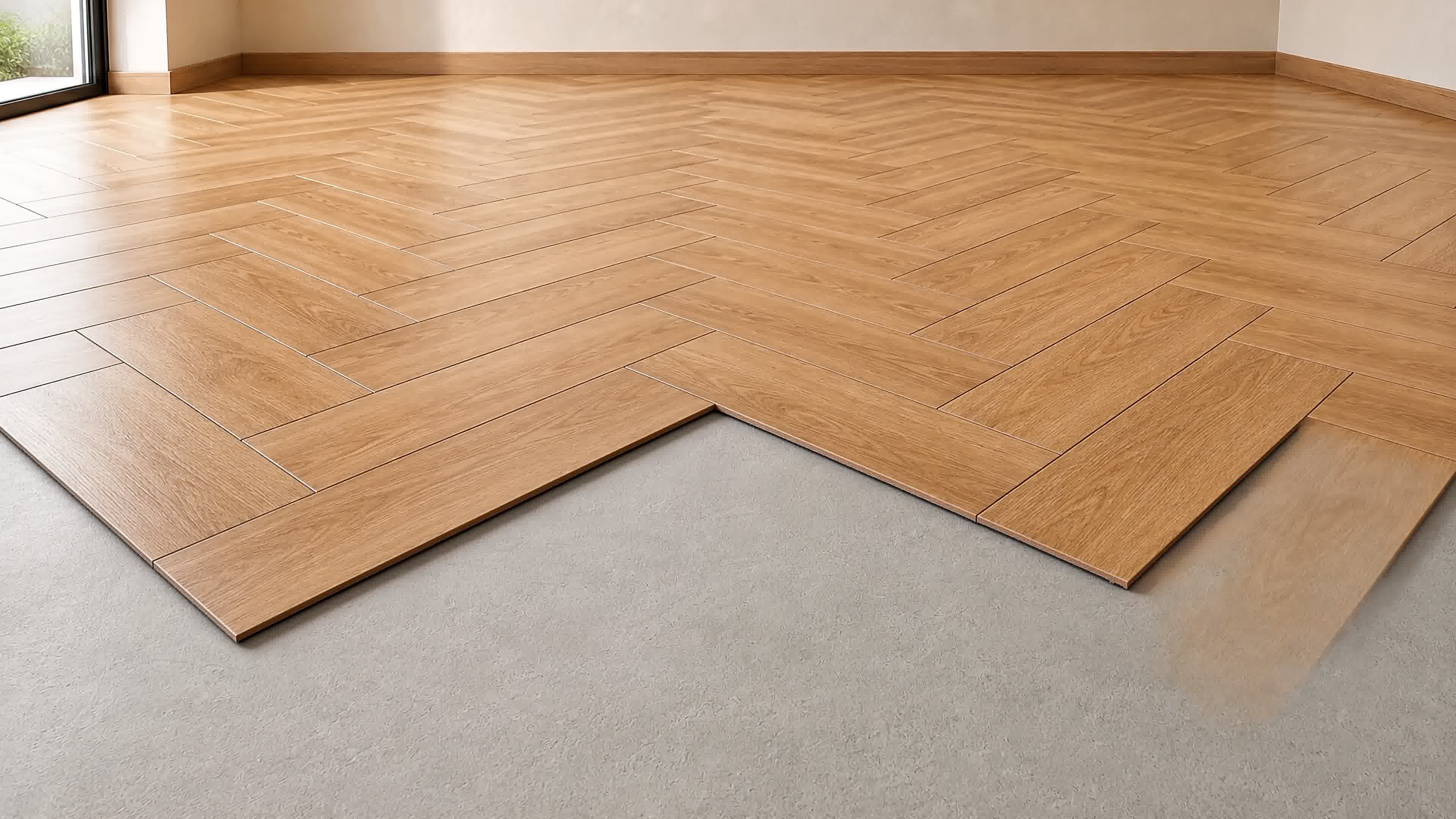 Floor pattern coming together