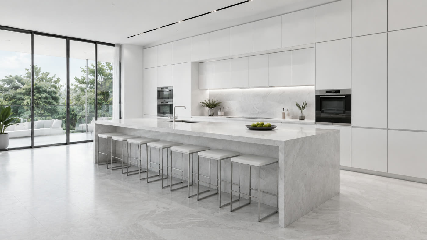 Kitchen in daylight