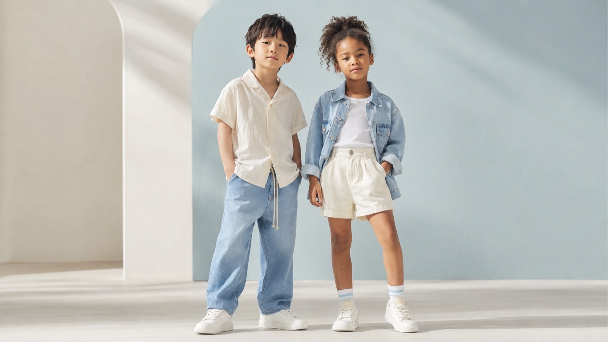Kids summer denim look