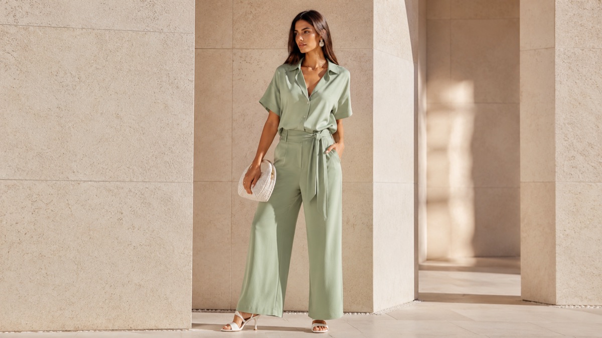 Sage green co-ord set