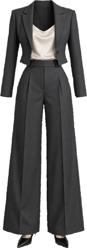Charcoal evening tailoring
