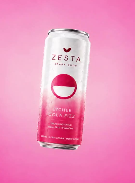 ZESTA Lychee Cola Fizz can