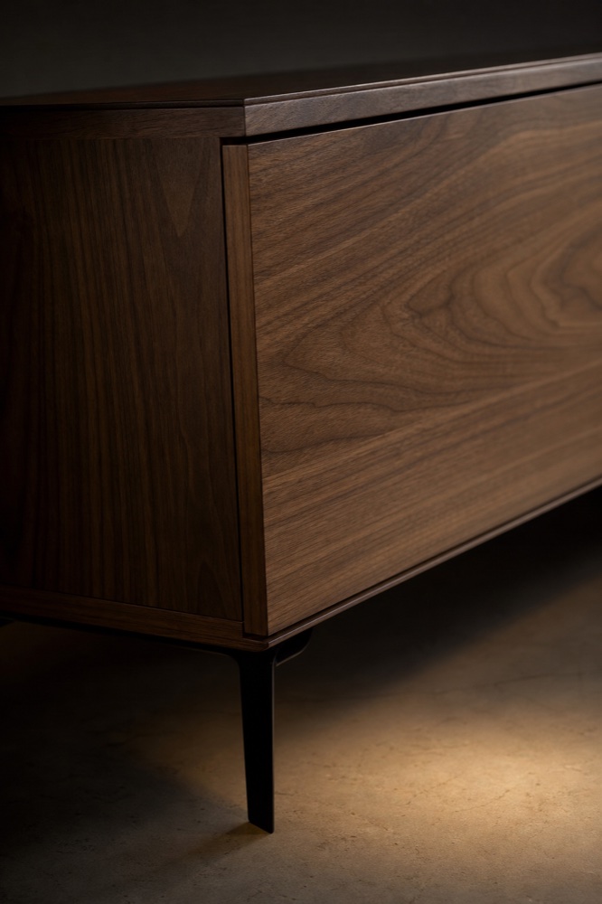 Walnut grain and slim leg