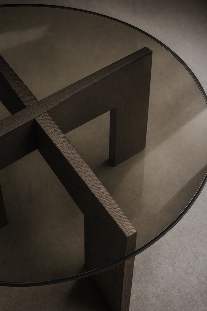 Base refracted through glass