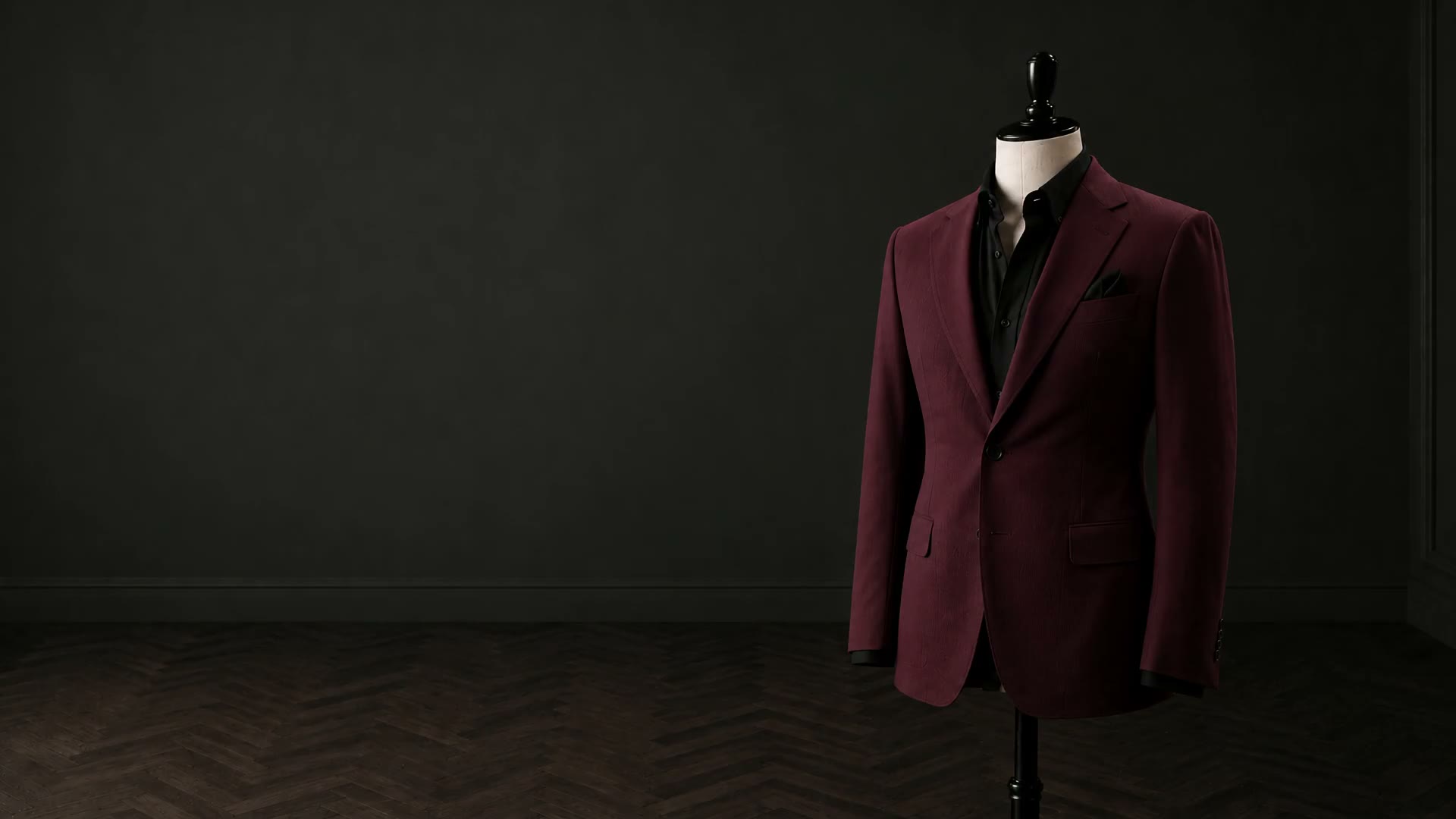 The Bordeaux — burgundy twill suit
